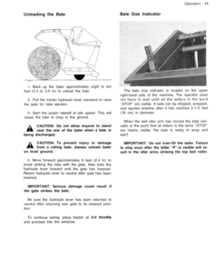 Alternative view of John Deere 500 Round Baler Operator's Manual (OME58251)