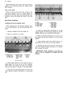 Alternative view of John Deere 1209 Mower Conditioner (285001-) Operator's Manual (OME58500)