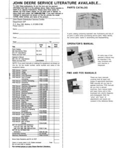 Alternative view of John Deere 660, 670, 671 Rakes, Dual Hitches Operator's Manual (OME58956)