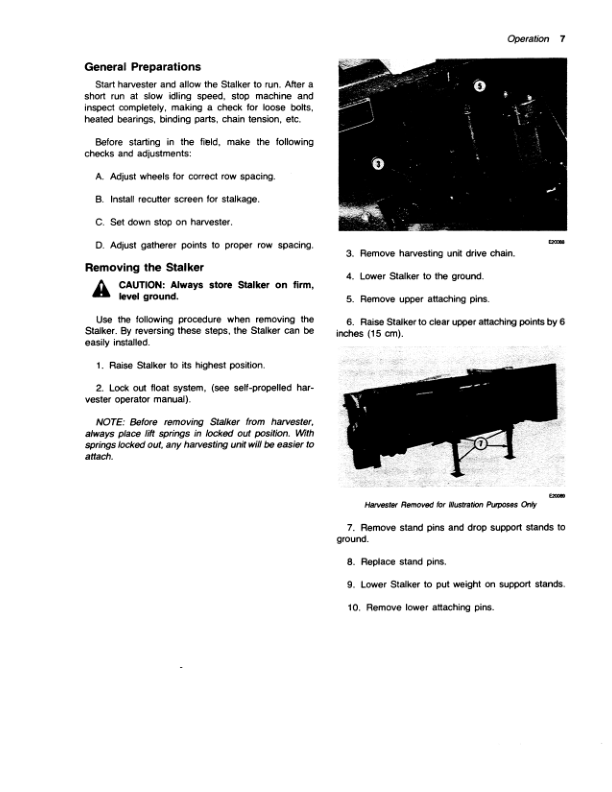 John Deere 483, 484 Stalkers Operator's Manual (OME61783) - Image 2