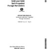 John Deere 5440, 5460 Self-Propelled Forage Harvesters (425001-) Operator's Manual (OME63867)