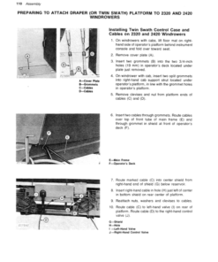 Alternative view of John Deere 130 Draper Platform Operator's Manual (OME65969)