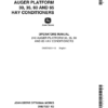 John Deere 240 Auger Platform - 30, 35, 60, 65 Hay Conditioners Operator's Manual (OME70201)