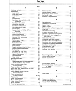 Alternative view of John Deere 240 Auger Platform - 30, 35, 60, 65 Hay Conditioners Operator's Manual (OME70201)