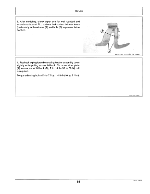 John Deere 347 Baler Operator's Manual (OME70283) - Image 3