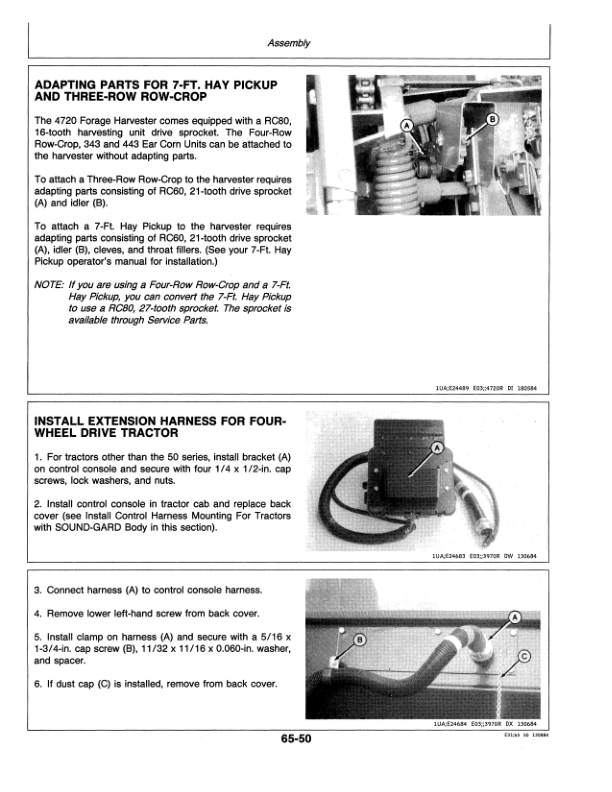John Deere 4720 Forage Harvester Operator's Manual (OME73382) - Image 2