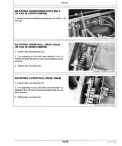Alternative view of John Deere 300 Auger Platform - 31, 36, 61, 66 Hay Conditioners Operator's Manual (OME75019)