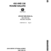 John Deere 430, 530 Round Balers (680001-) Operator's Manual (OME75045)