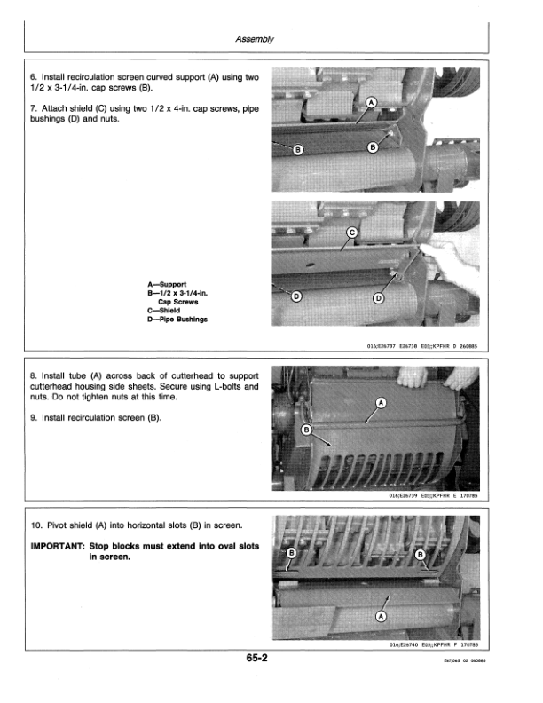 John Deere Kernel Processor For Self-Propelled Forage Harvesters Operator's Manual (OME76112) - Image 2