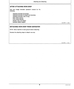 Alternative view of John Deere Row Crop (4-Row) Operator's Manual (OME77078)