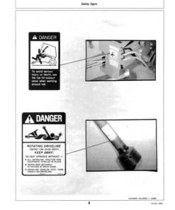 Alternative view of John Deere 840 Bale Processor Operator's Manual (OME77322)