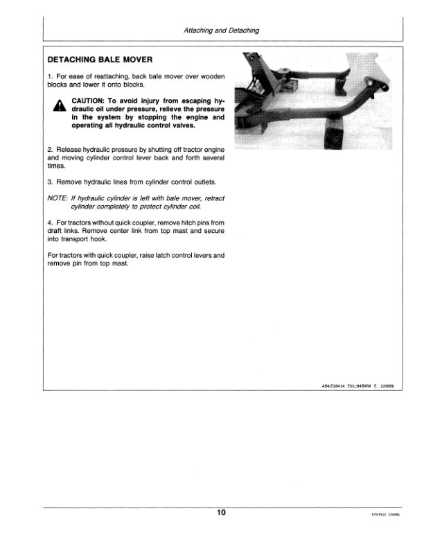 John Deere 84 Round Bale Mover Operator's Manual (OME78010) - Image 2