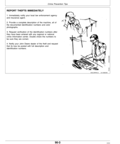 Alternative view of John Deere 435, 535 Round Balers (- 915000) Operator's Manual (OME79133)