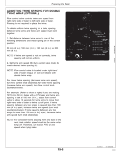Alternative view of John Deere 335, 375 Round Balers (800001-) Operator's Manual (OME79344)