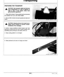 Alternative view of John Deere 1525 Mower Conditioner Operator's Manual (OME79598)