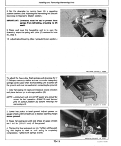 Alternative view of John Deere 5730, 5830 Self-Propelled Forage Harvesters Operator's Manual (OME79601)