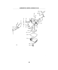 Alternative view of John Deere VP4 Wisconsin Engine for Operation on No. 62 Hay Chopper, 64 Ensilage Harvester Operator's Manual (OME81049)