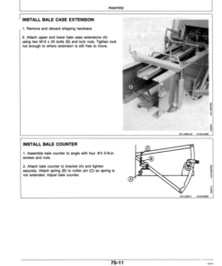 Alternative view of John Deere 348 Square Balers (MY1991-MY1994 ) Operator's Manual (OME81604)