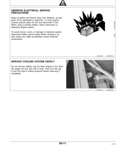 Alternative view of John Deere 2360 Self-Propelled Windrower Operator's Manual (OME81676)
