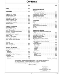 Alternative view of John Deere 590 Pull-Type Windrower Operator's Manual (OME81677)