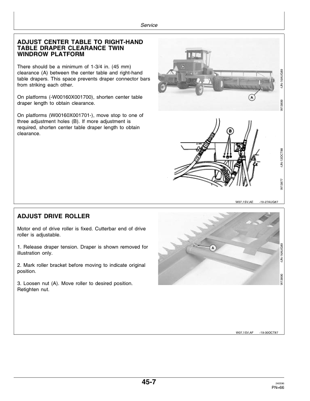John Deere 160 Draper Platform Operator's Manual (OME81678) - Image 2