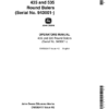 John Deere 435, 535 Round Balers (OM for Surface Wrap System sold separate) (See OME87620 for information on Surface Wrap) Operator's Manual (OME82417)