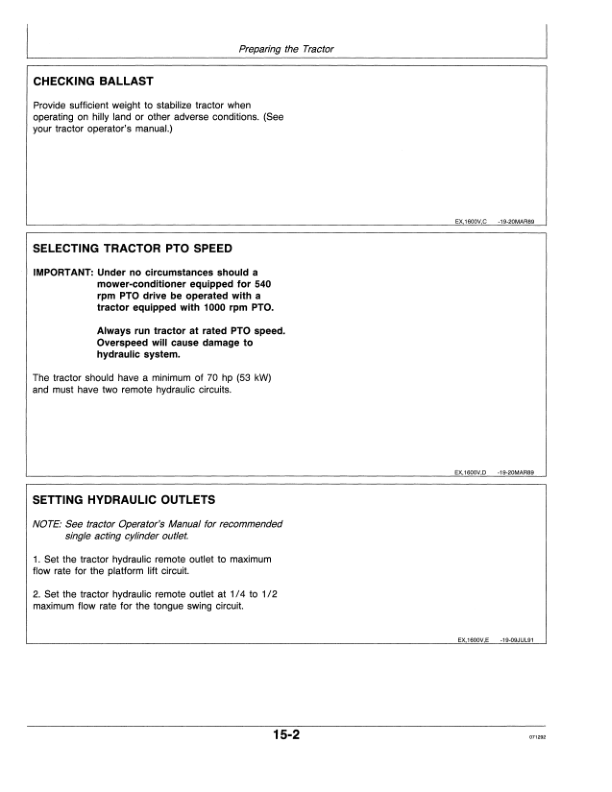 John Deere 1600 Mower Conditioner (840001-) Operator's Manual (OME82444) - Image 3