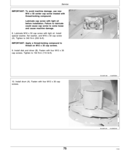 Alternative view of John Deere 920, 930 Rotary Roll Condtioner Mower Operator's Manual (OME83881)