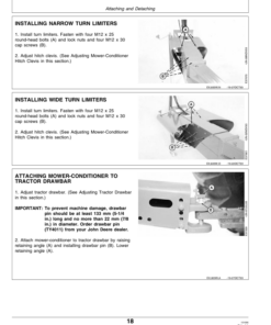 Alternative view of John Deere 920, 930 Rotary Impeller Mower Conditioner Operator's Manual (OME85087)