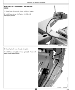 Alternative view of John Deere 910 Rotary Roll Mower Conditioner (100001-) Operator's Manual (OME85386)
