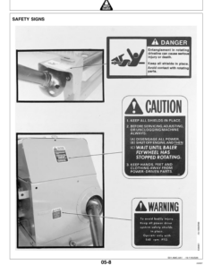 Alternative view of John Deere 468 Baler Operator's Manual (OME87181)