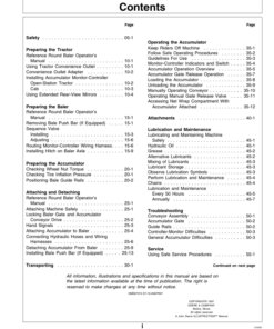 Alternative view of John Deere 20 Round Bale Accumulator Operator's Manual (OME87315)