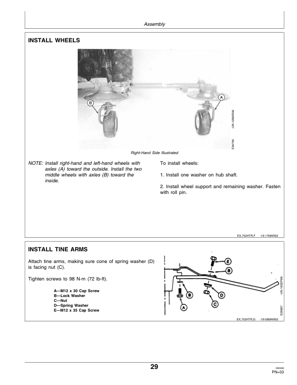 John Deere 752 Hay Tedder Operator's Manual (OME87598) - Image 2