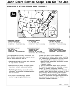 Alternative view of John Deere 890 Auger Platform with Hay Conditioner Operator's Manual (OME87945)
