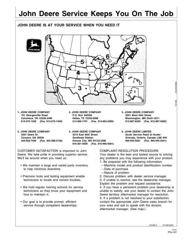 John Deere 890 Auger Platform with Hay Conditioner Operator's Manual (OME87945) - Image 2