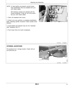 Alternative view of John Deere 910 Rotary Impeller Mower Conditioner (113501-) Operator's Manual (OME92528)