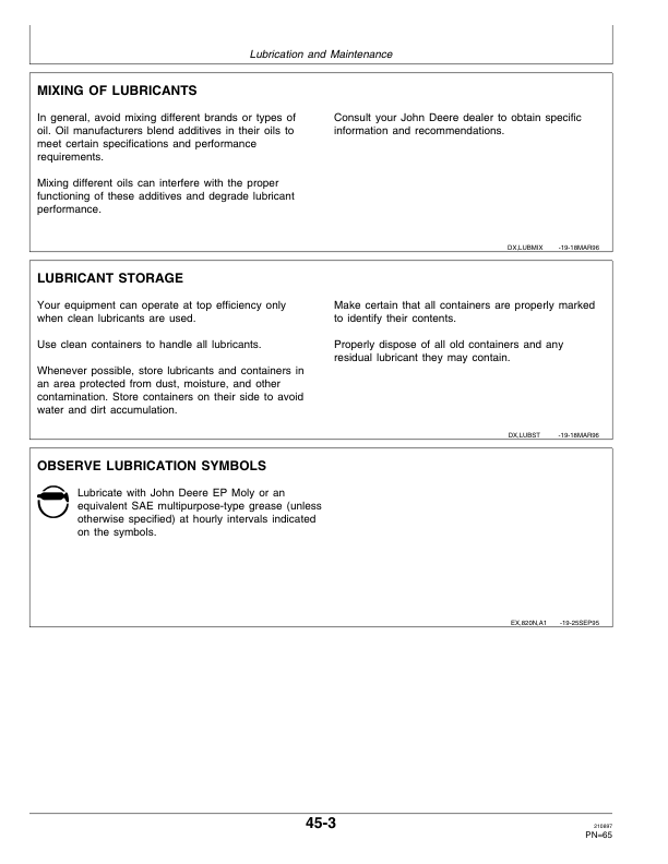 John Deere 925 (124501-), 935 (126001-) Rotary Impeller Mower Conditioners Operator's Manual (OME92546) - Image 3