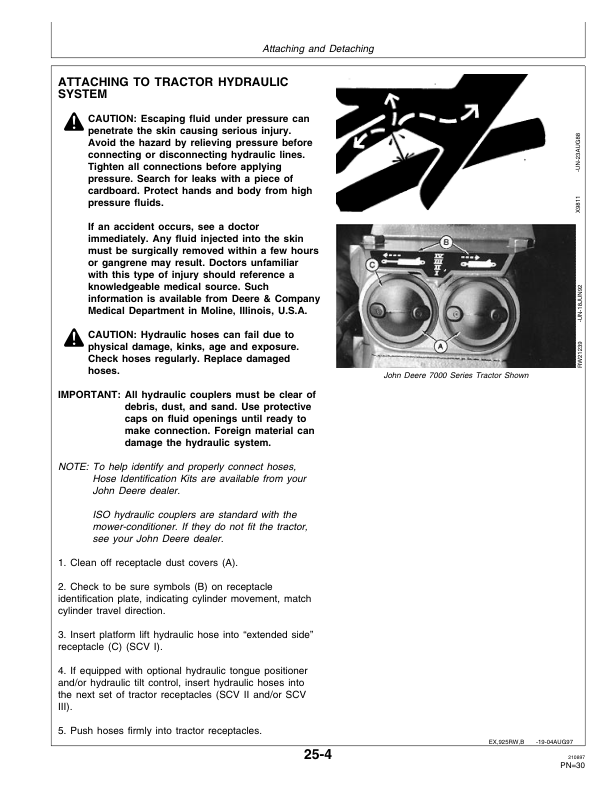 John Deere 925, 935 Mower Conditioners Operator's Manual (OME92549) - Image 2