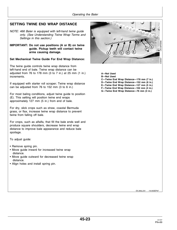 John Deere 466, 566 Round Balers ( 114001-) Operator's Manual (OME92593) - Image 2