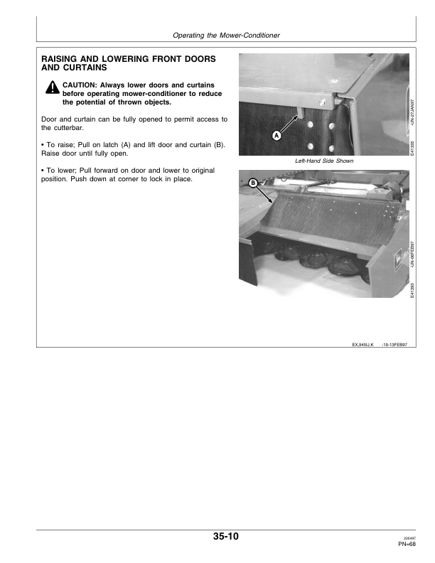 John Deere 945 Center Pivot Rotary Roll Mower-Conditioner (119001-) Operator's Manual (OME92873) - Image 3