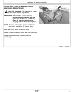 Alternative view of John Deere 945 (127001-), 955 (129001-) Center Pivot Rotary Mower Conditioners Operator's Manual (OME92956)