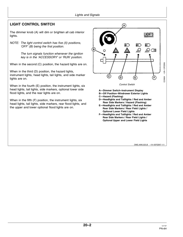 John Deere 4890 Self-Propelled Windrower (120001-) Operator's Manual (OME93355) - Image 3
