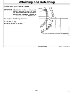 Alternative view of John Deere 820 Mower Conditioner (989601-) Operator's Manual (OME95634)