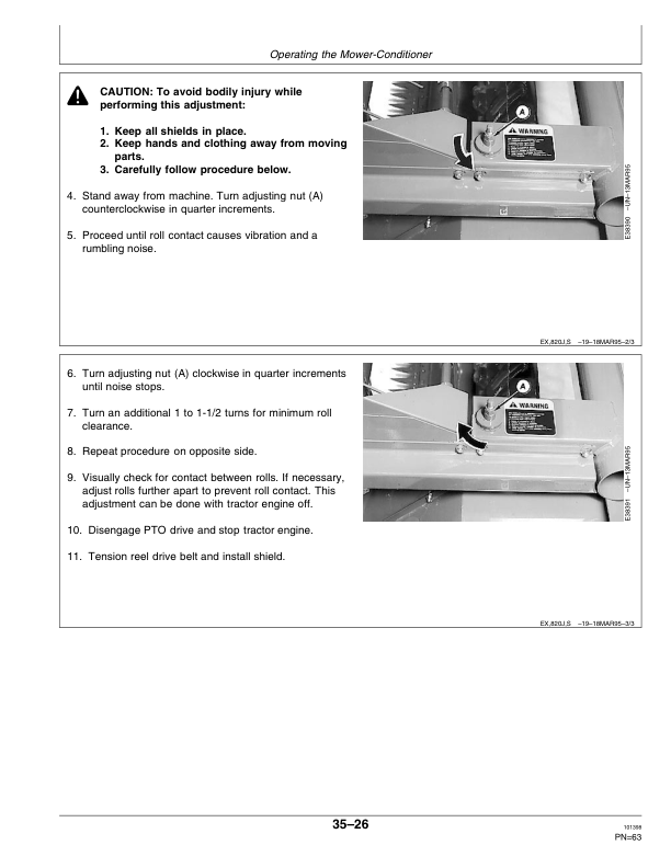John Deere 820 Mower Conditioner (989601-) Operator's Manual (OME95634) - Image 3