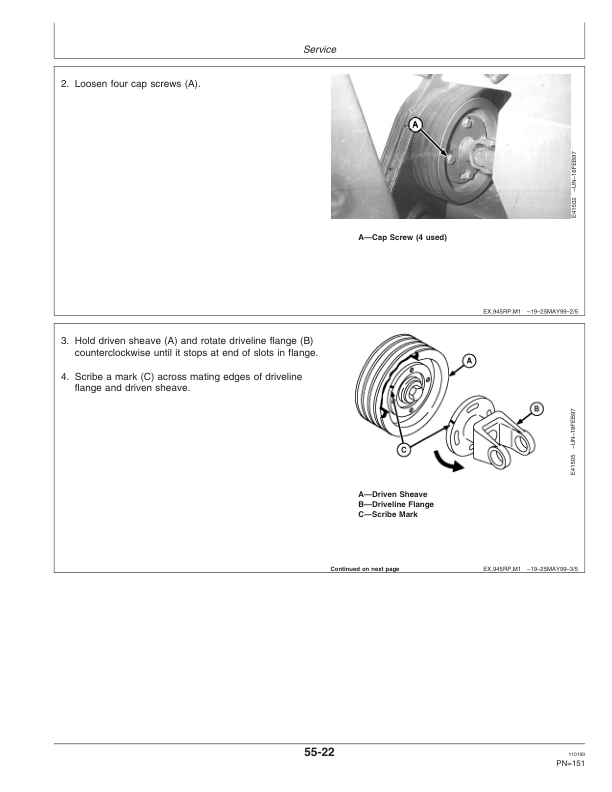 John Deere 945 (145001-), 955 (147001-) Center Pivot Mower-Conditioners Operator's Manual (OME96796) - Image 2