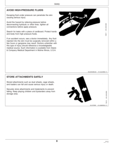 Alternative view of John Deere 702 Carted Wheel Rakes Operator's Manual (OME96902)