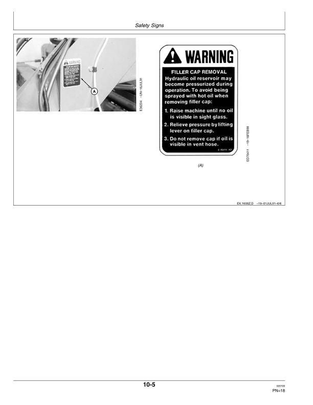 John Deere 1600A Mower Conditioner (989631-) Operator's Manual (OME97325) - Image 2