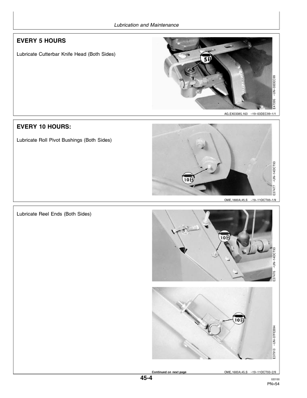 John Deere 1600A Mower Conditioner (989631-) Operator's Manual (OME97325) - Image 3