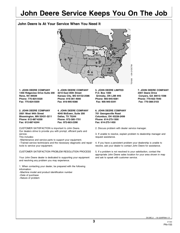 John Deere 890 Auger Platform With Hay Conditioner Operator's Manual (OME98007) - Image 3