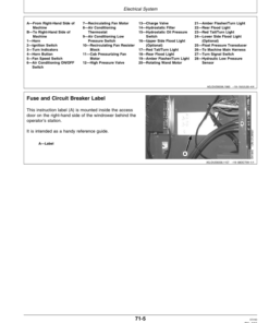 Alternative view of John Deere 4890 Self-Propelled Windrower Operator's Manual (OME98055)